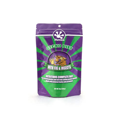 Pangea Gecko Diet with Fig & Insects 8oz packaging for geckos.