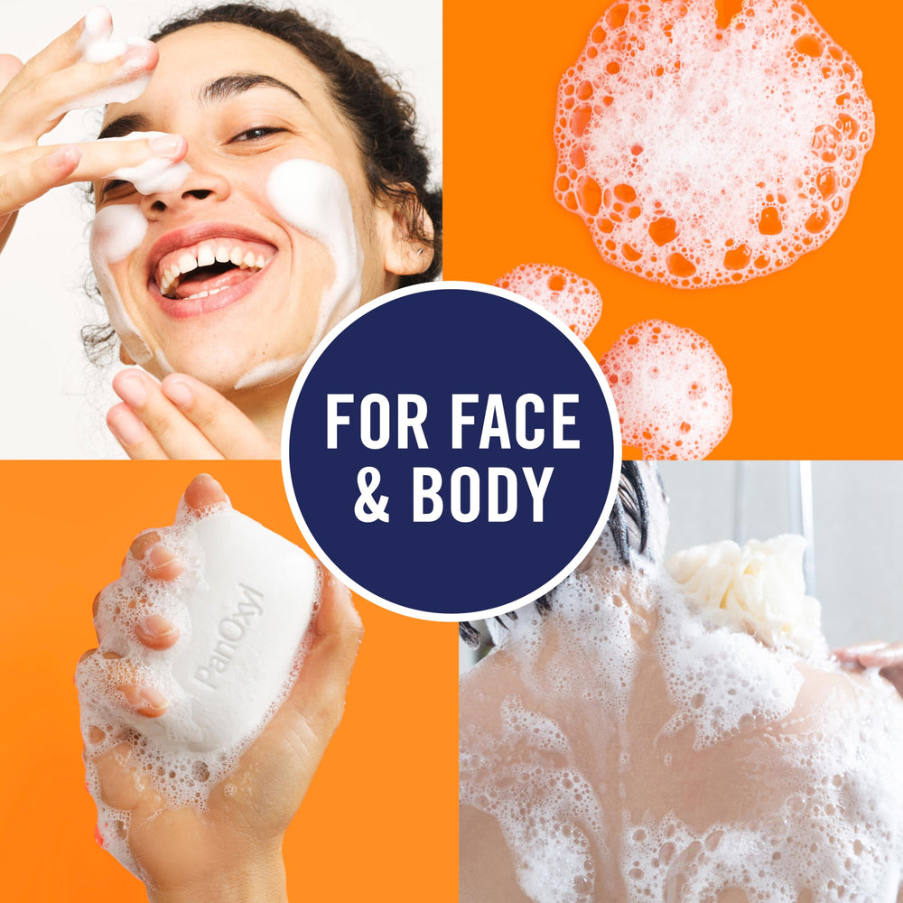 PanOxyl bar daily routine for soap free cleansing