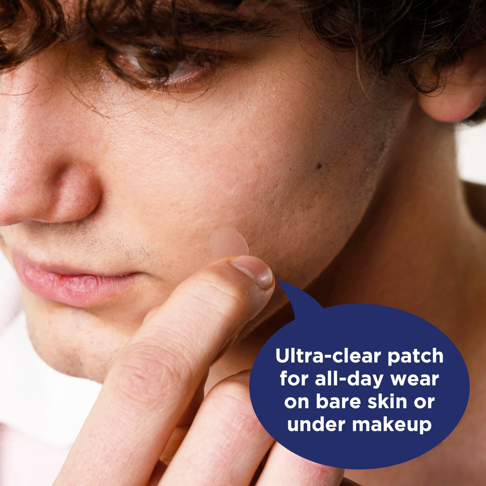 All-day wear PanOxyl patch helping absorb impurities during the day.