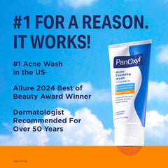 PanOxyl foaming bubbles create a rich lather for thorough pore cleansing.