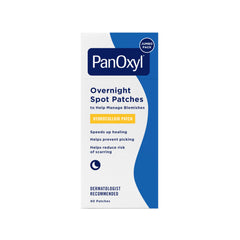 PanOxyl PM Overnight Patch applied to blemish to absorb fluids overnight