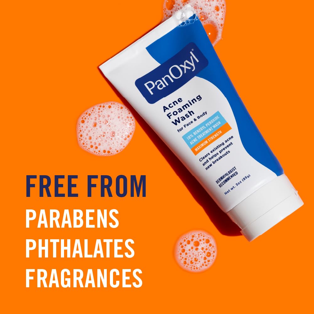 PanOxyl travel-size bottle ready for a quick morning routine.