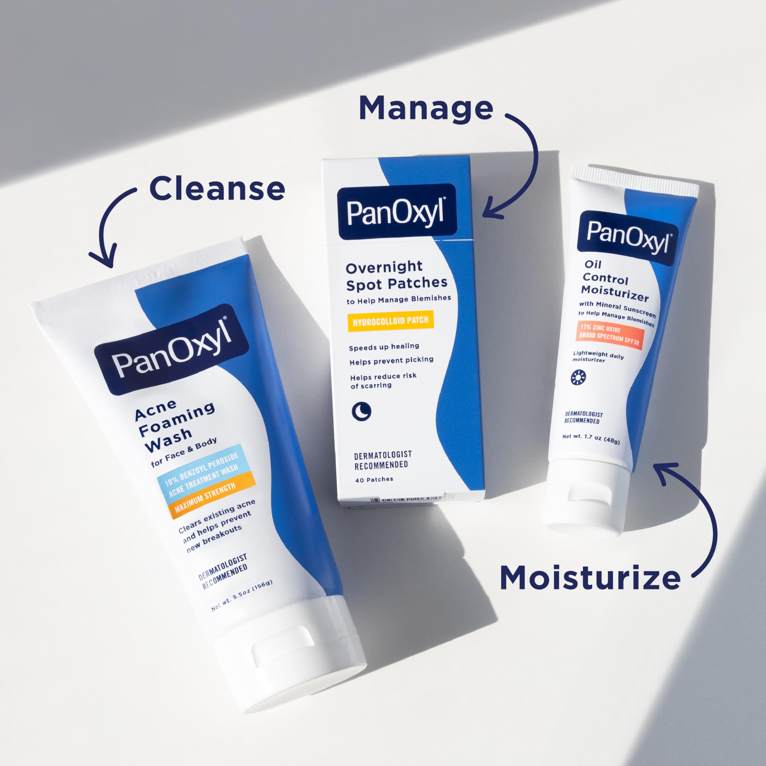 PanOxyl tube cap closeup reinforces portability and dosage control.