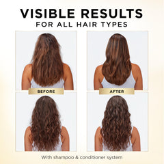 Pantene Daily Moisture Renewal shampoo used on permed hair.