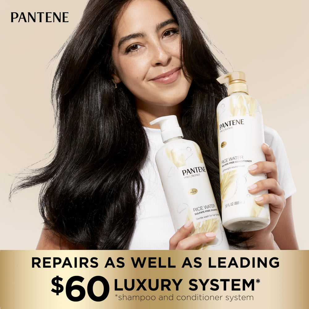 Pantene Pro-V Blends Rice Water collection packaging signals sulfate-free care