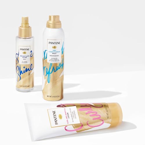 Pantene Pro-V Curl Cream 3-pack packaging for lasting curls