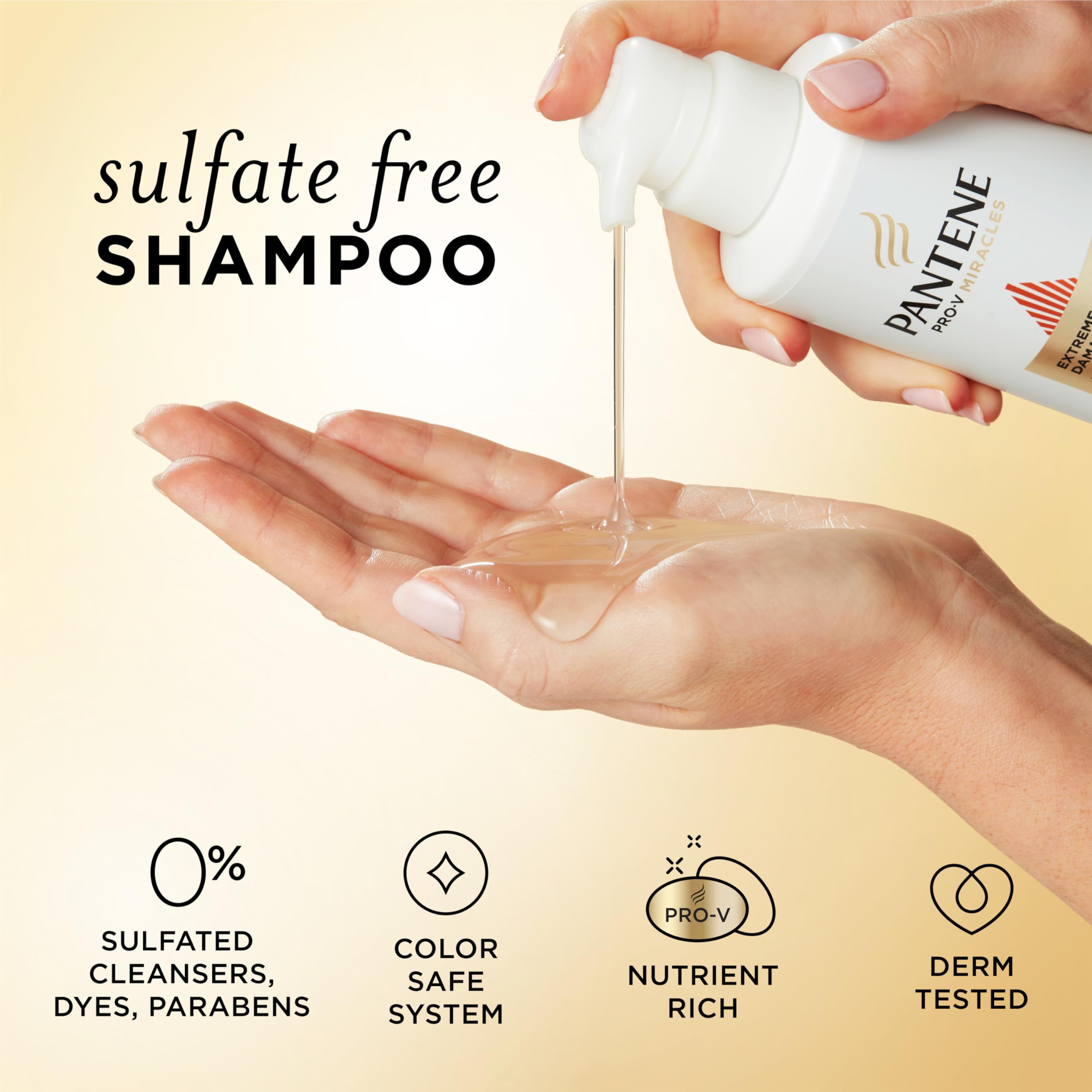 Pantene Pro-V Miracles in-shower routine demonstrated.