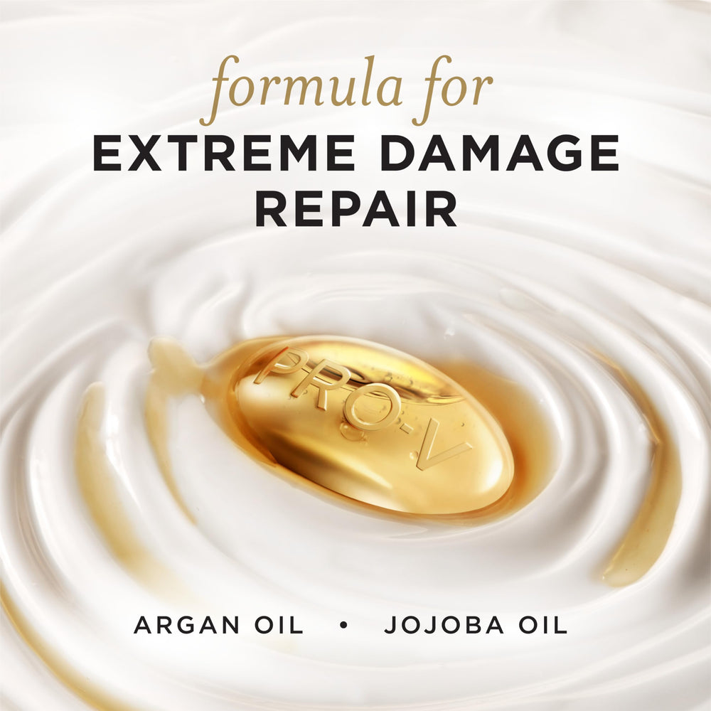 Ingredients label highlights argan and jojoba oils in formula