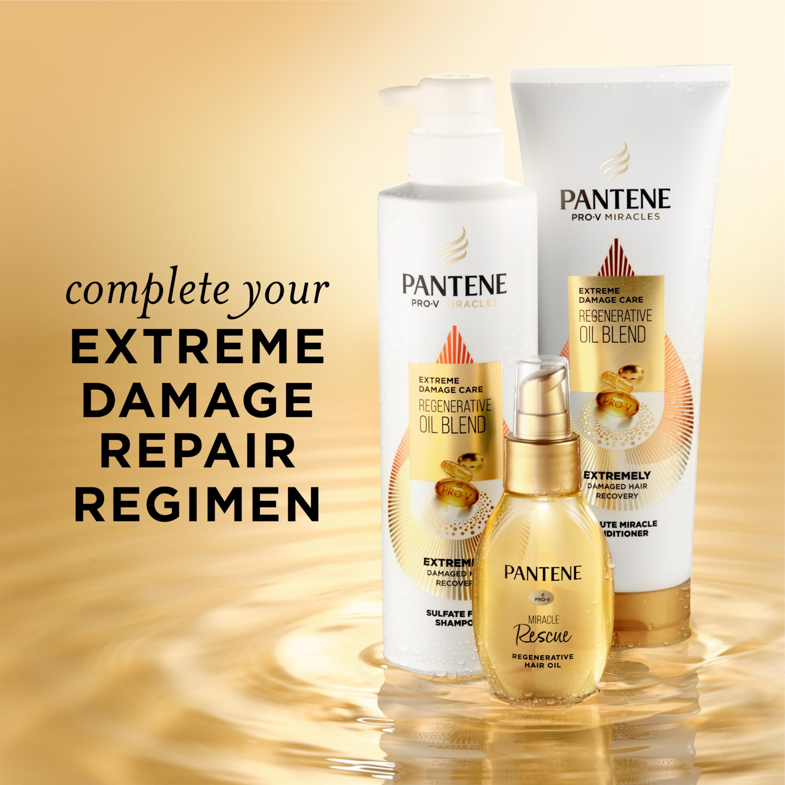 Pantene Pro-V Miracles argan and jojoba oils nourish hair during washing.