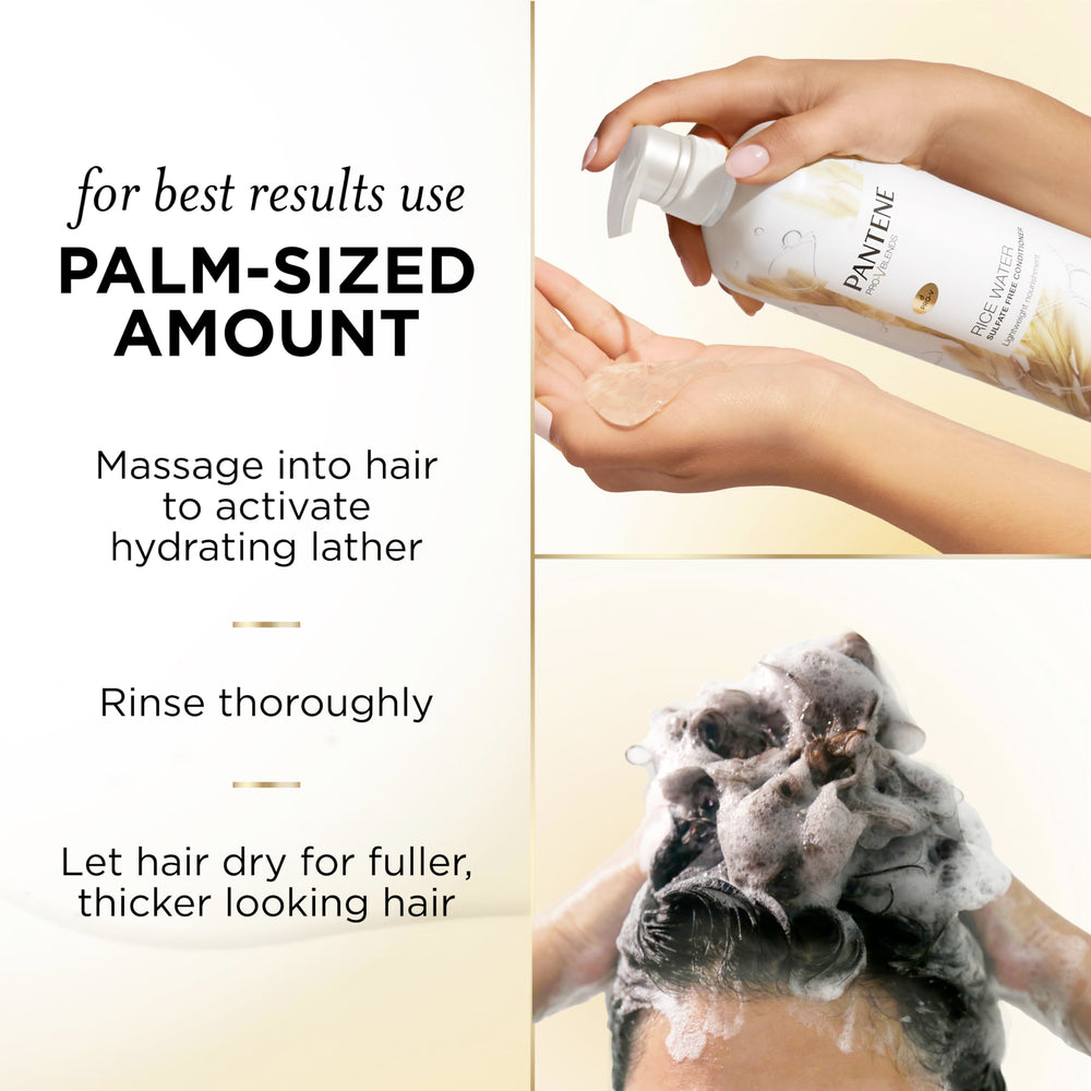 Pantene Pro-V Nutrients Vitamin B5 bottle shows repair and strength