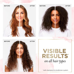 Pantene Rose Water Conditioner ingredients icons illustrate Pro-V nutrients