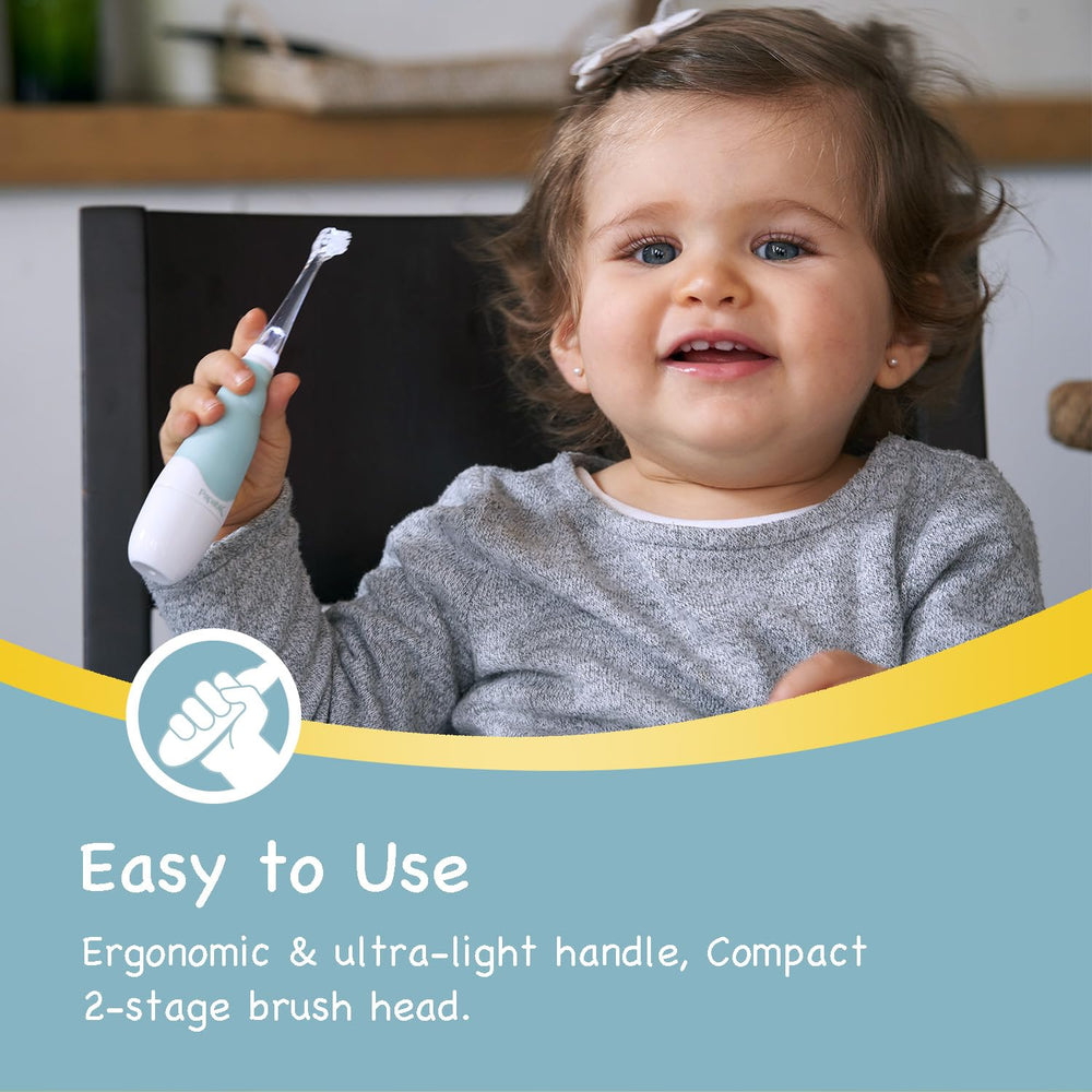 Papablic BabyHandy 2-minute timer guides even brushing across quadrants.