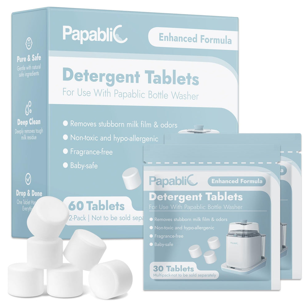 Papablic 60pcs tablets pack for bottle cleaning on the go