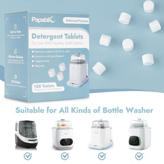 Papablic safe gentle formula box, emphasizing baby-friendly ingredients