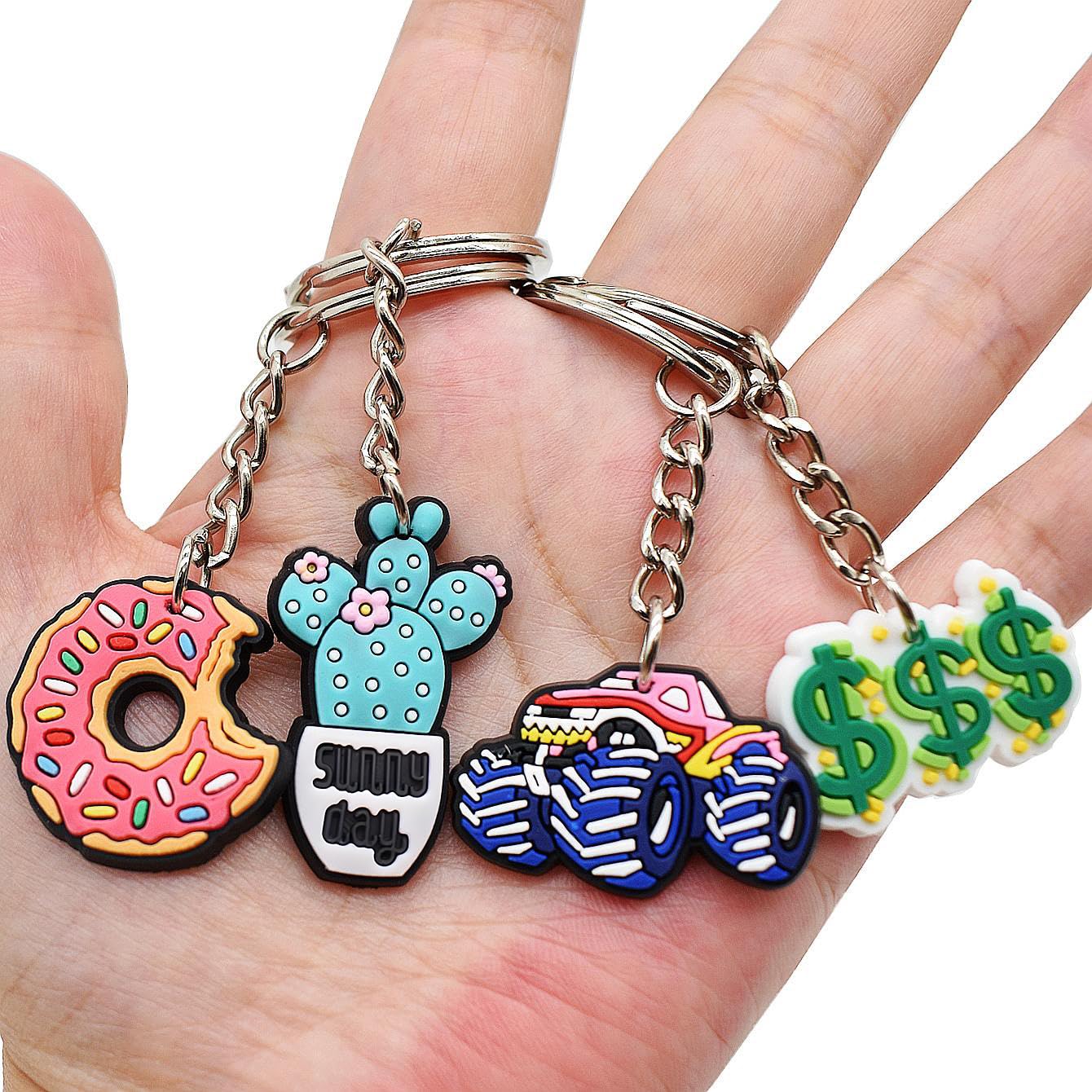 Papacharms cheerful gift box keychains suitable for kids.