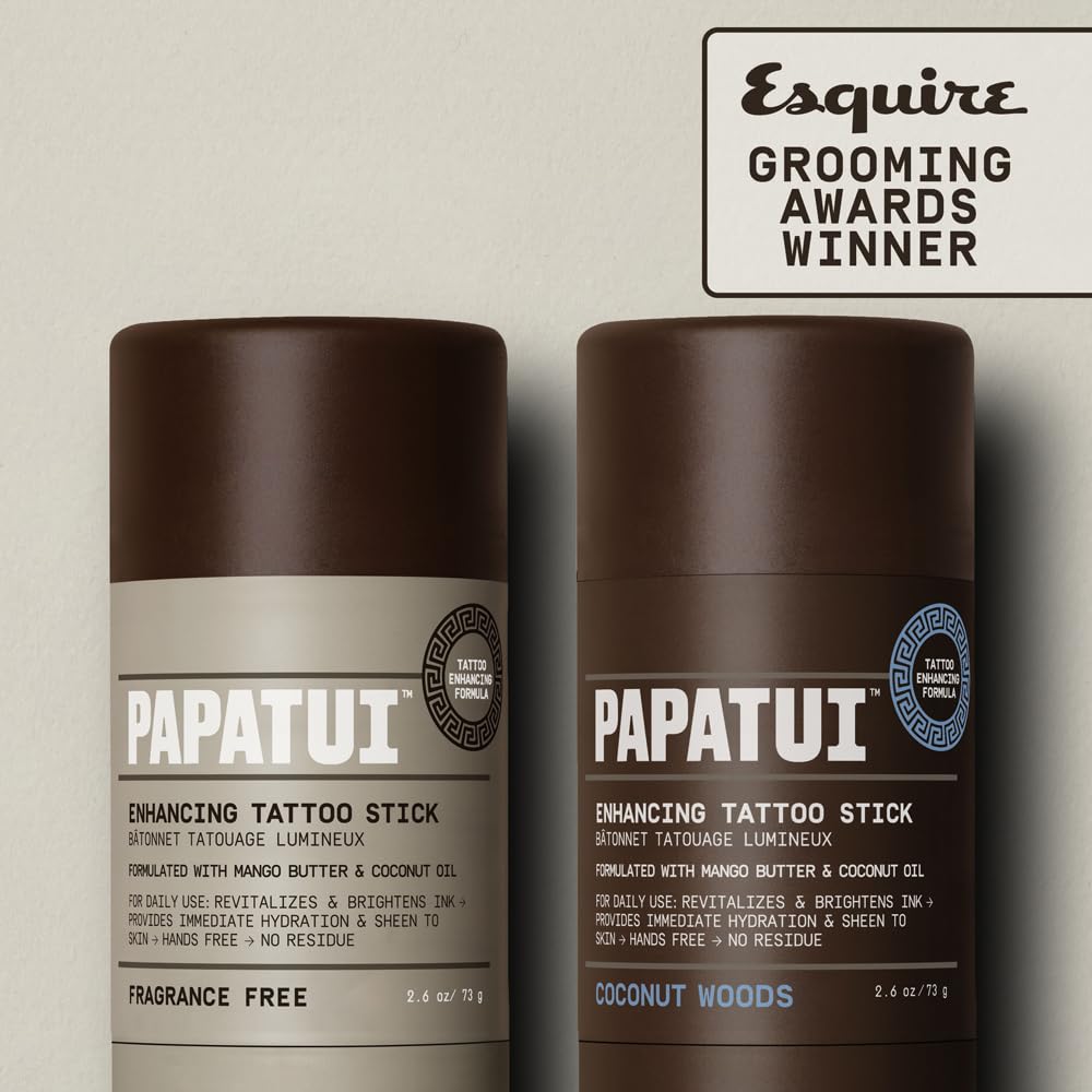 PAPATUI bottle packaging shot emphasizes masculine, rugged design.