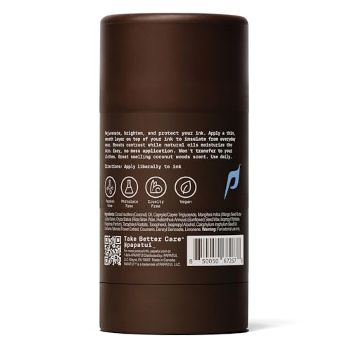 PAPATUI tattoo-skin care palette image illustrates versatile daily maintenance.