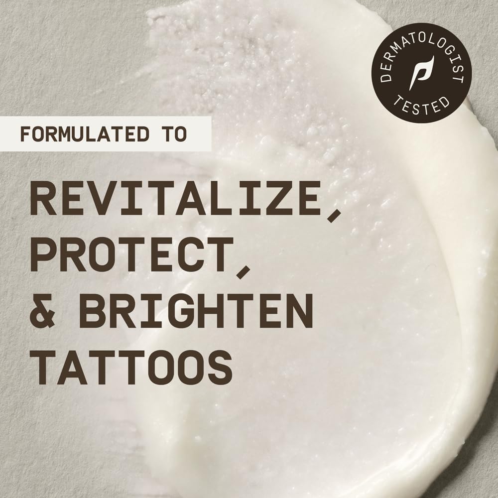 PAPATUI tattoo stick on skin closeup highlights smooth, fast-absorbing formula.