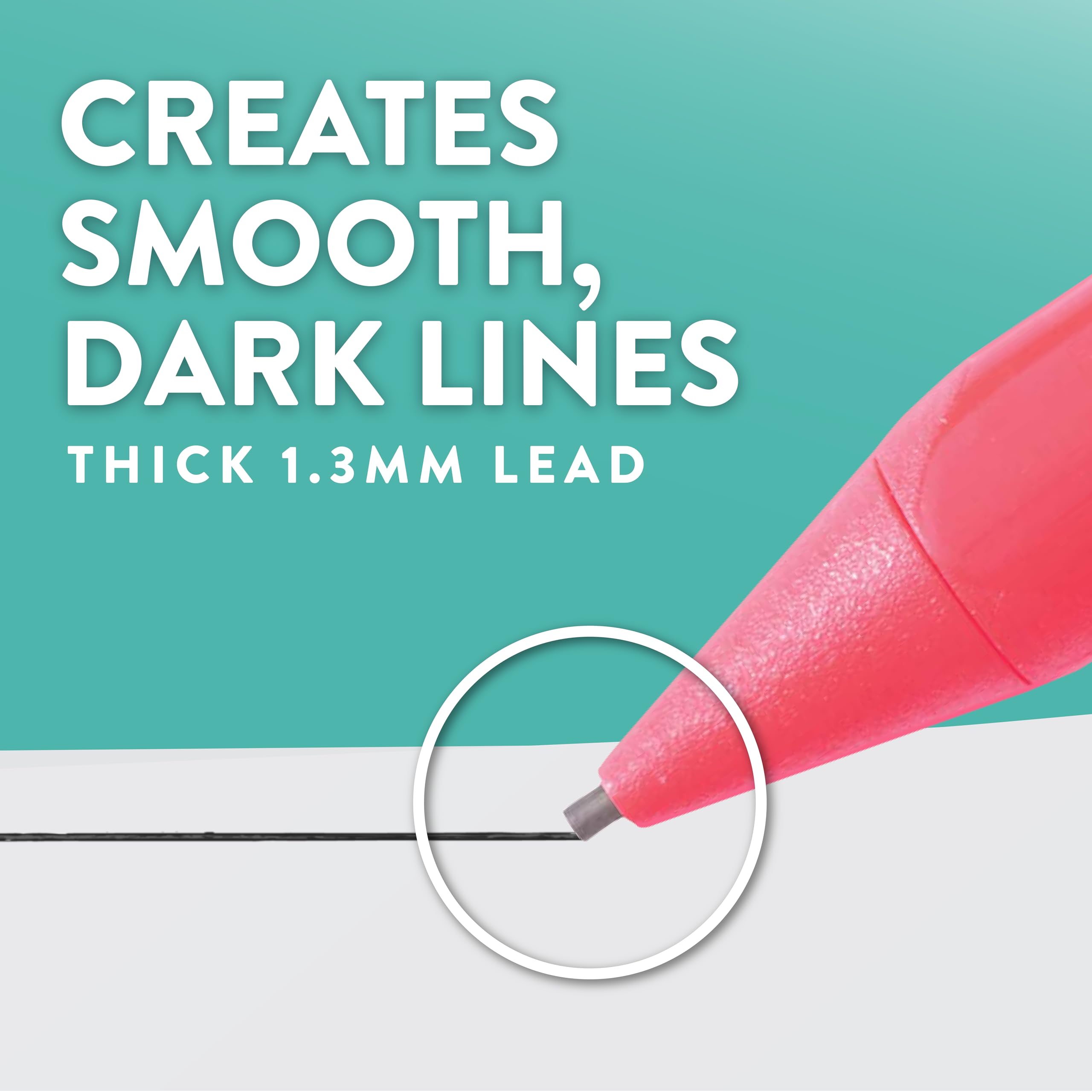 Two erasers included for quick corrections during handwriting.