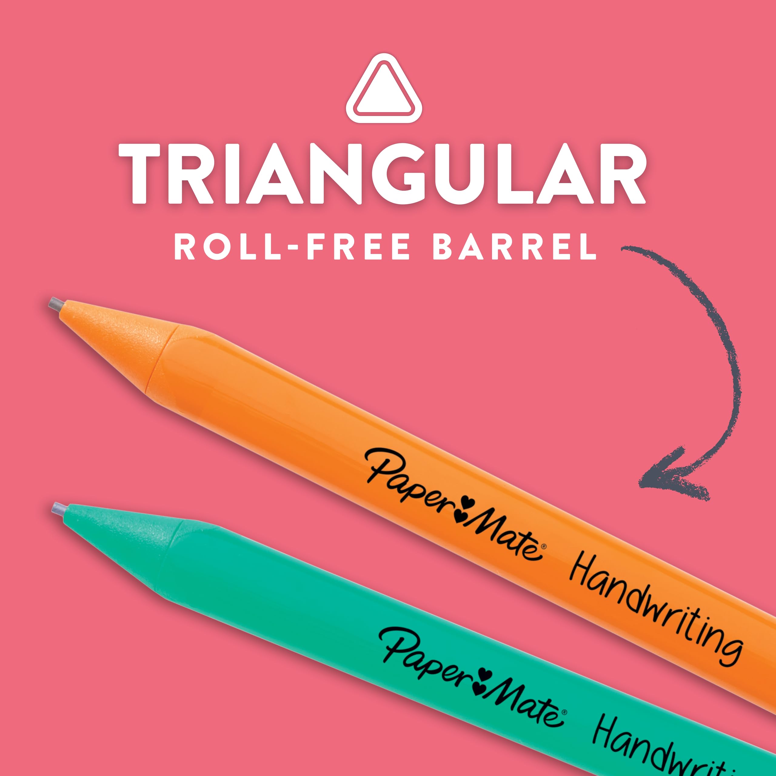 Paper Mate pencils with bright barrel colors for kid-friendly writing practice.