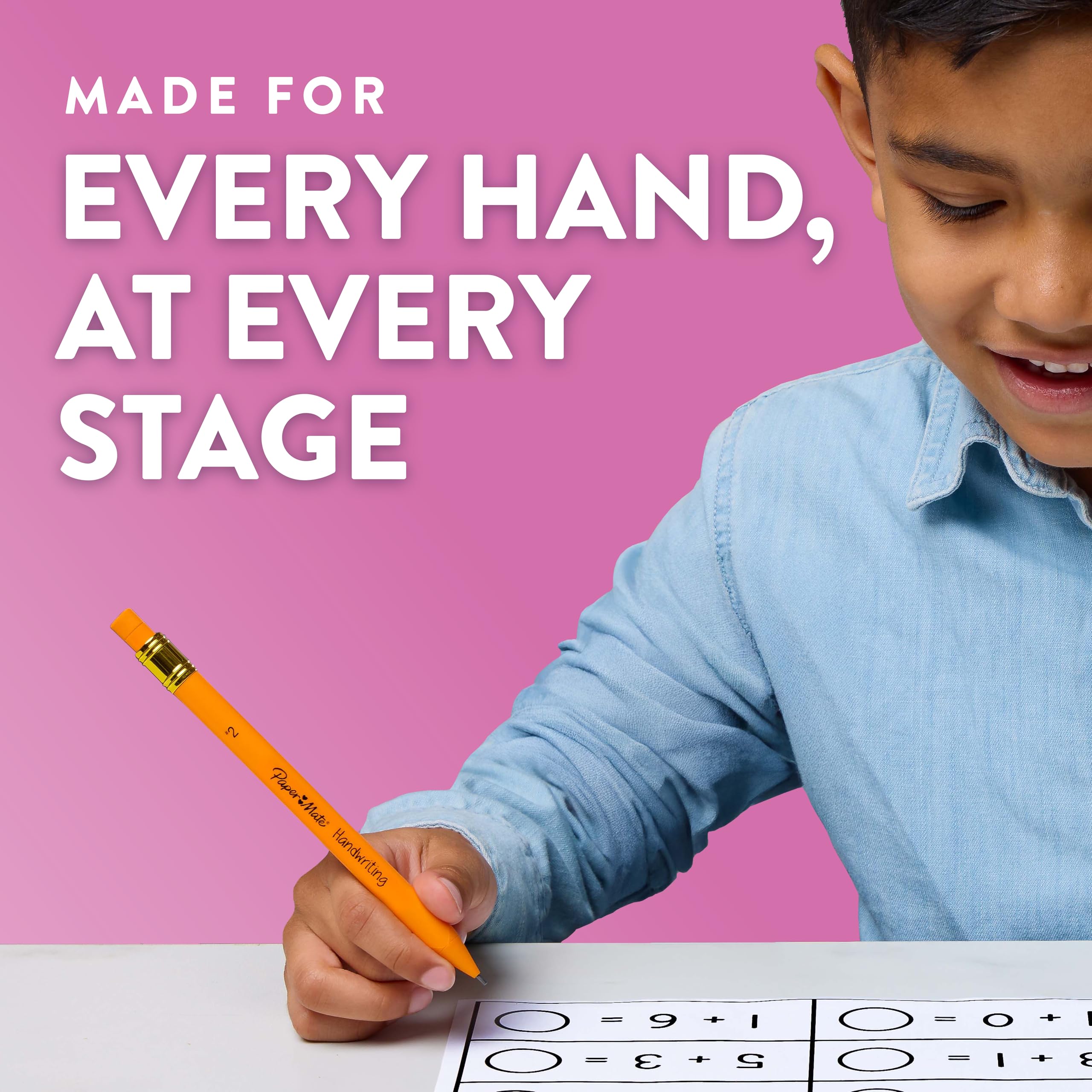 Colorful Paper Mate pencils for engaging handwriting sessions.