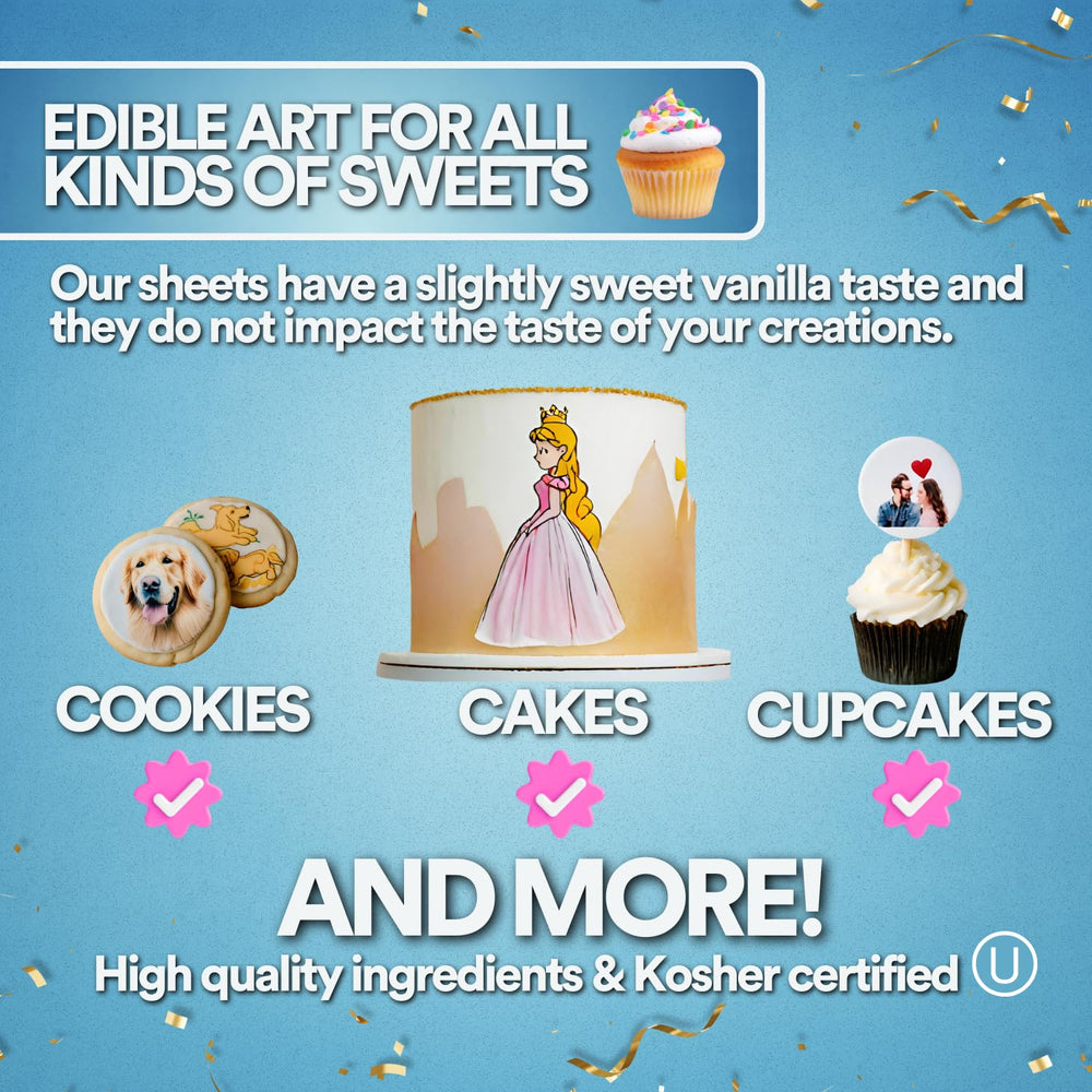 paper2eat gluten-free dairy-free frosting sheets compatible with printers