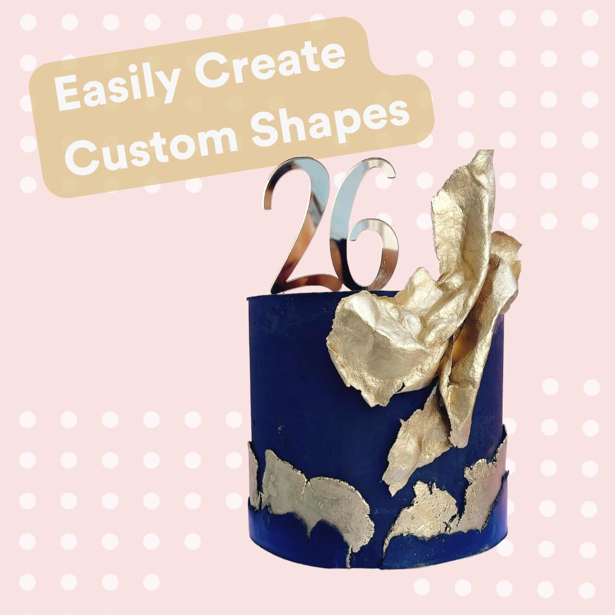 delicate shapes cut from paper2eat wafer sheets for decorations