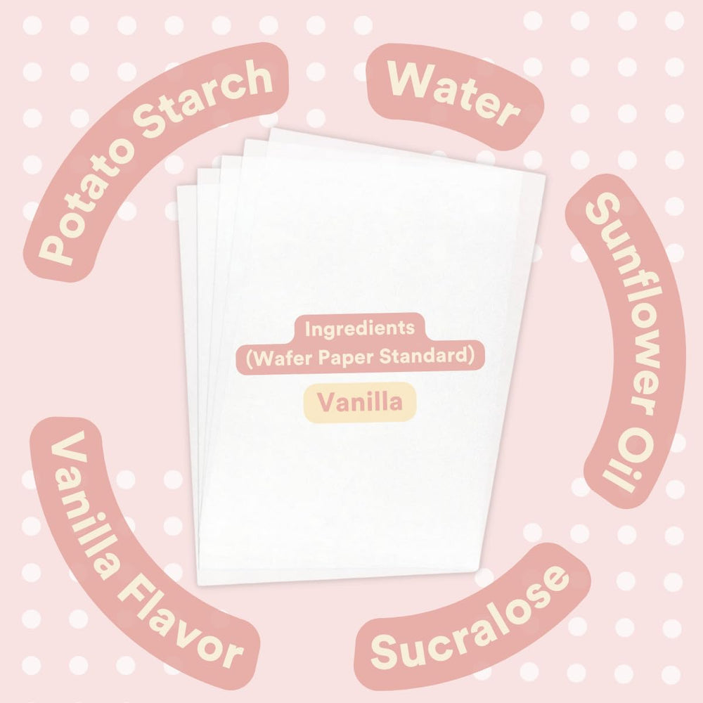 resealable bag of paper2eat wafer sheets preserves freshness for quick decorating