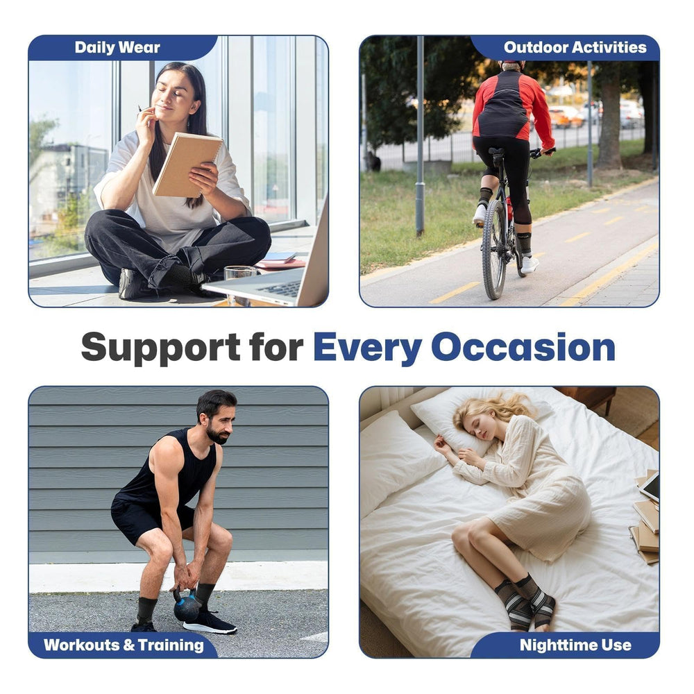 PAPLUS ankle brace in use during activity for steady support