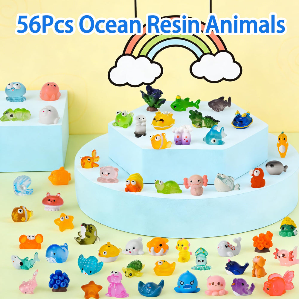 PAPPYN-A sea creatures set enhances DIY projects, fairy gardens, and home décor accents.