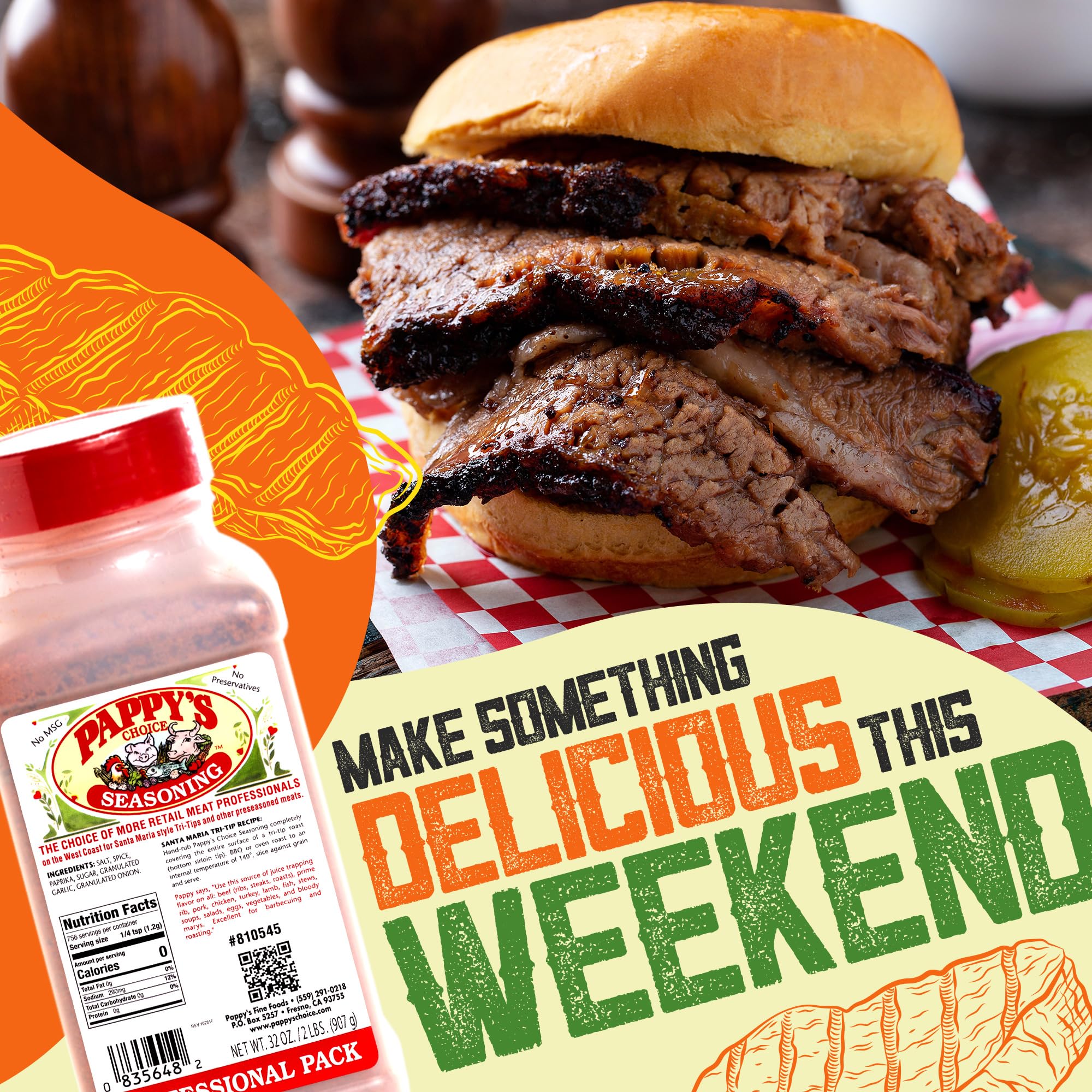 Seasoned vegetables with Pappy's Choice rub delivering balanced, smoky notes