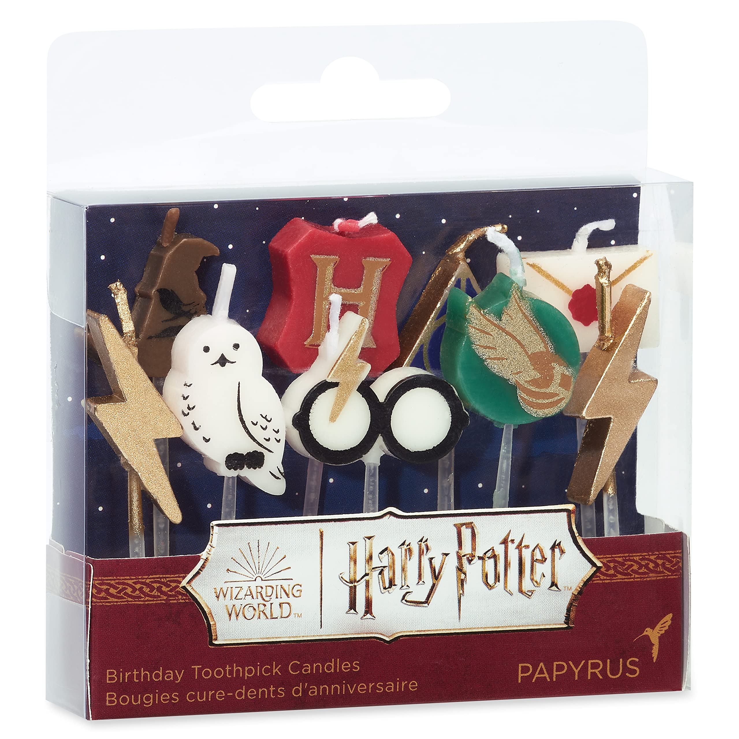 Papyrus Hedwig candle to elevate party photos and cake presentation