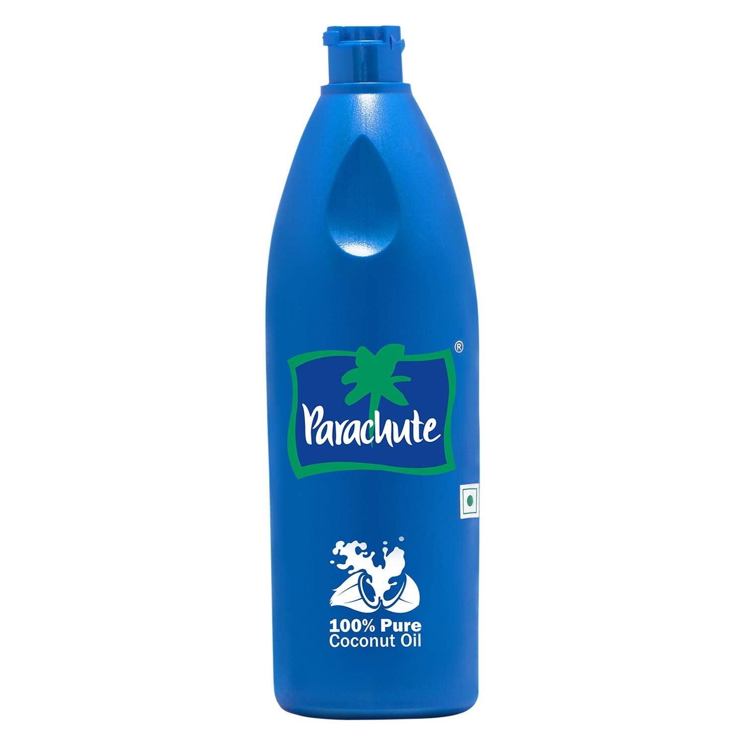 Parachute coconut oil fresh coconuts close-up; promotes natural skin hydration