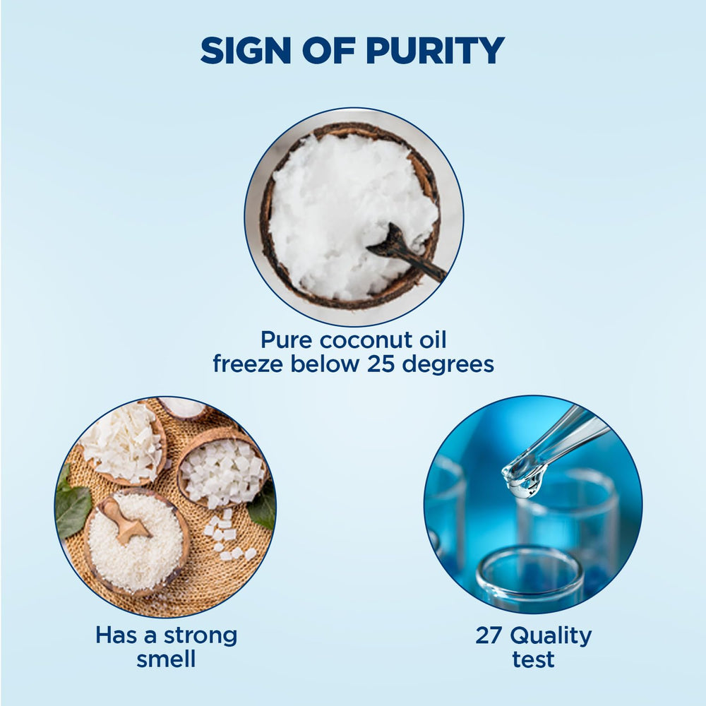 Parachute coconut oil non-hydrogenated; natural texture and aroma