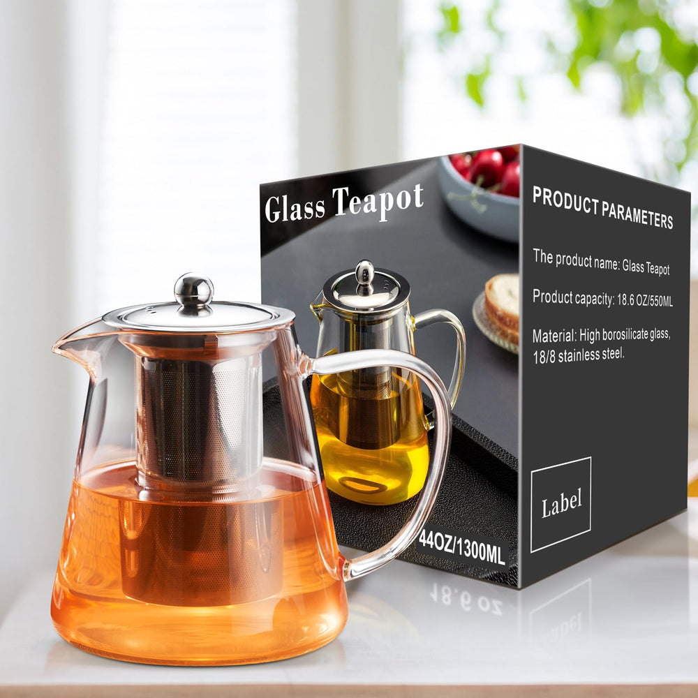 PARACITY borosilicate glass withstands high temps while staying crystal-clear after brew.