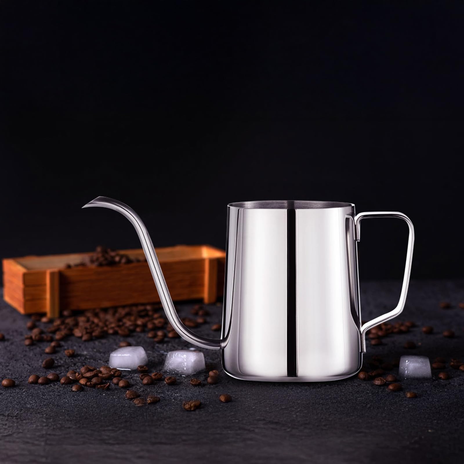 PARACITY Pour Over Kettle features a hanging ear handle for safer pouring.