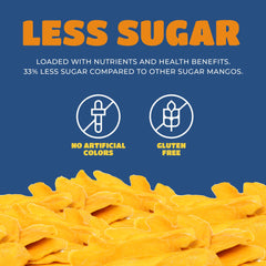 Paradise Valley dried mango slices are rich in vitamin C and fiber.