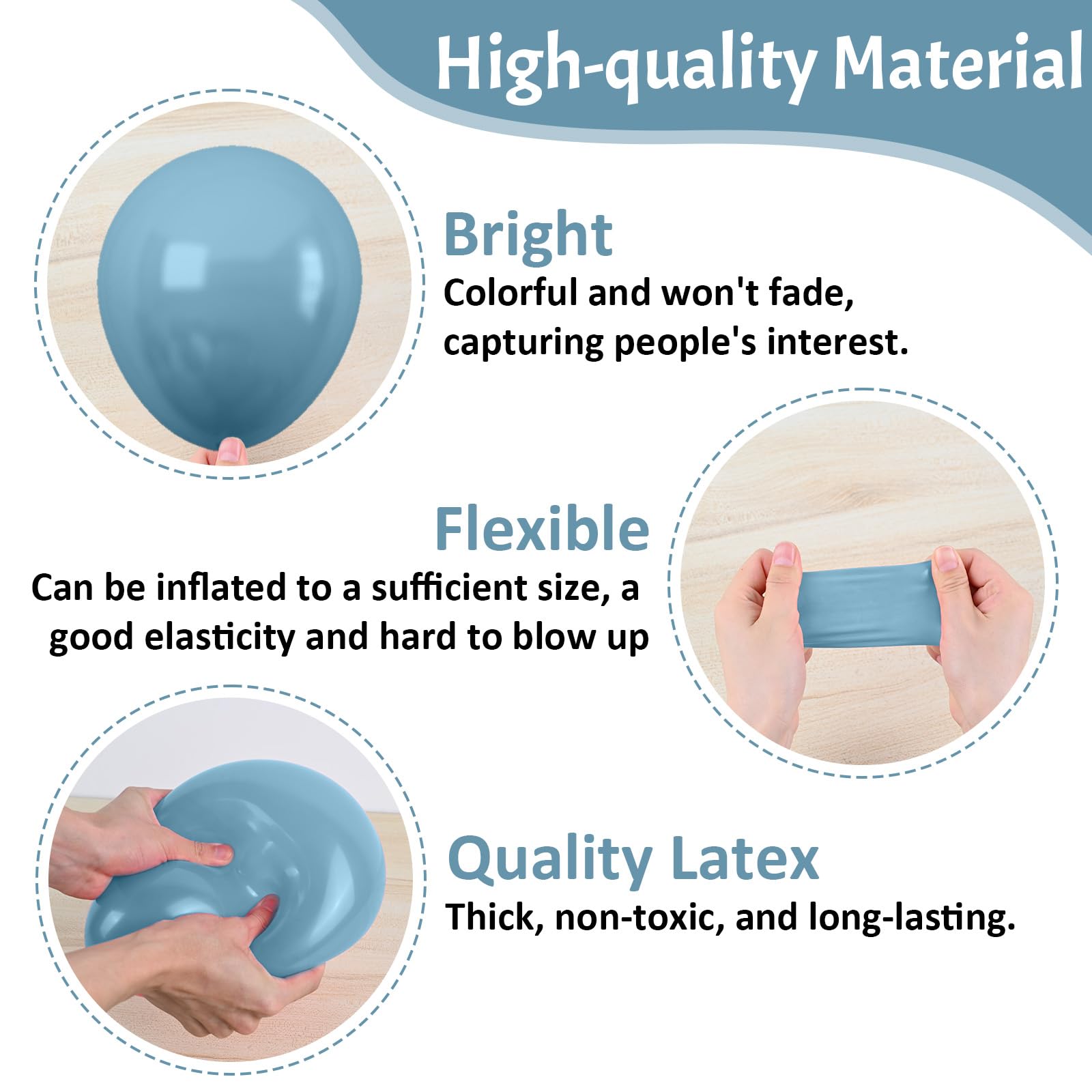 Paready balloon pack includes durable latex and simple setup.
