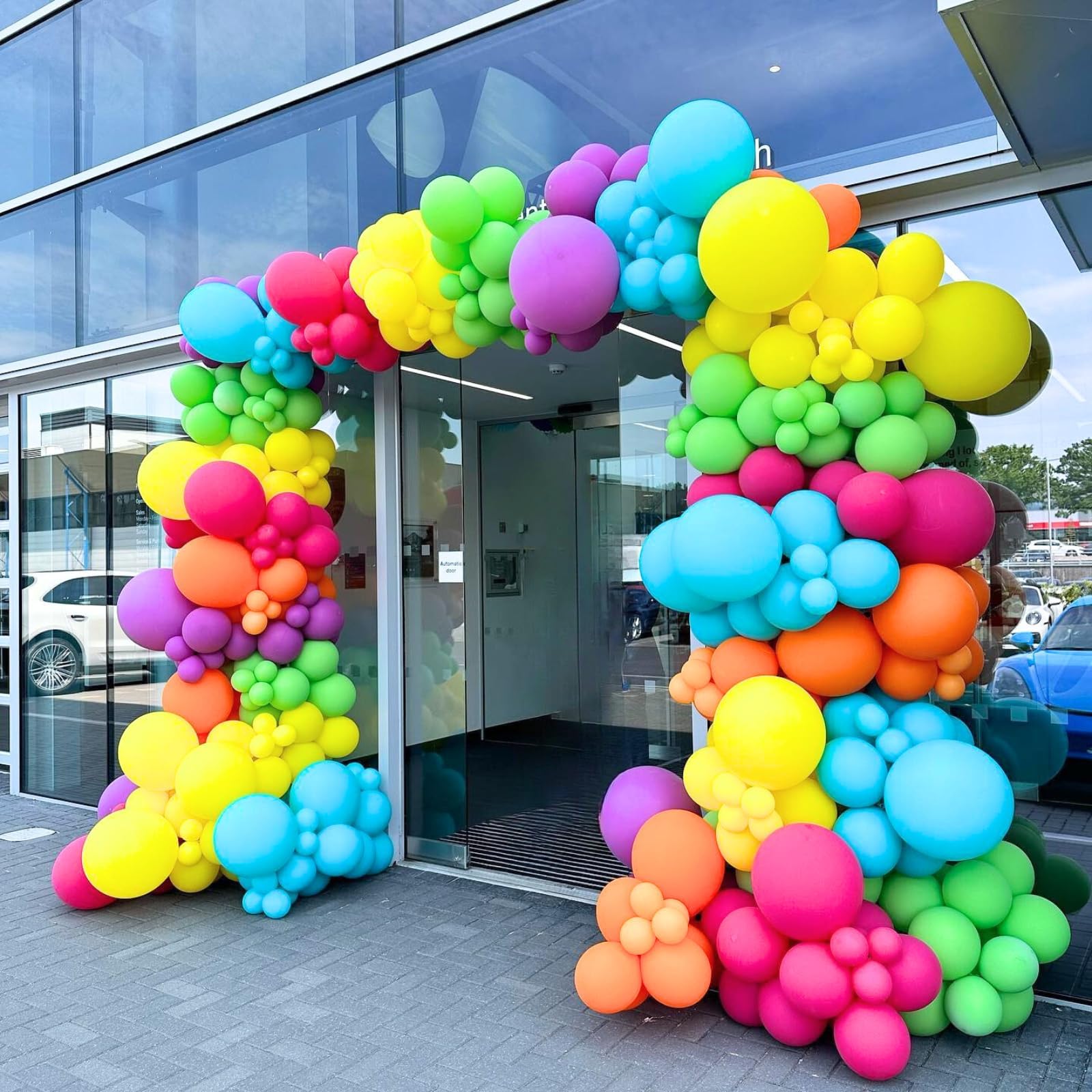 Paready Rainbow Balloons confetti pink purple yellow for festive sparkle