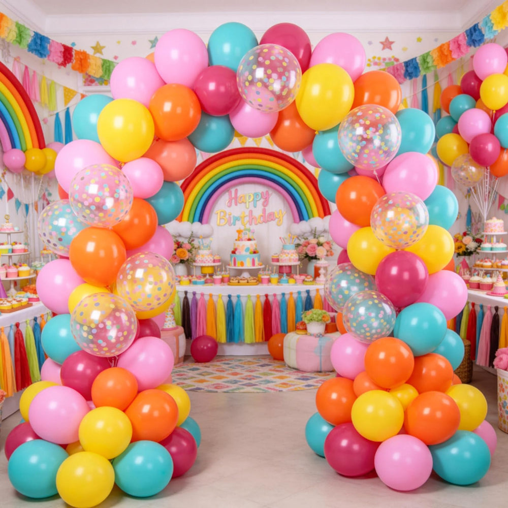 Paready Rainbow Balloons pink set for cheerful vibes