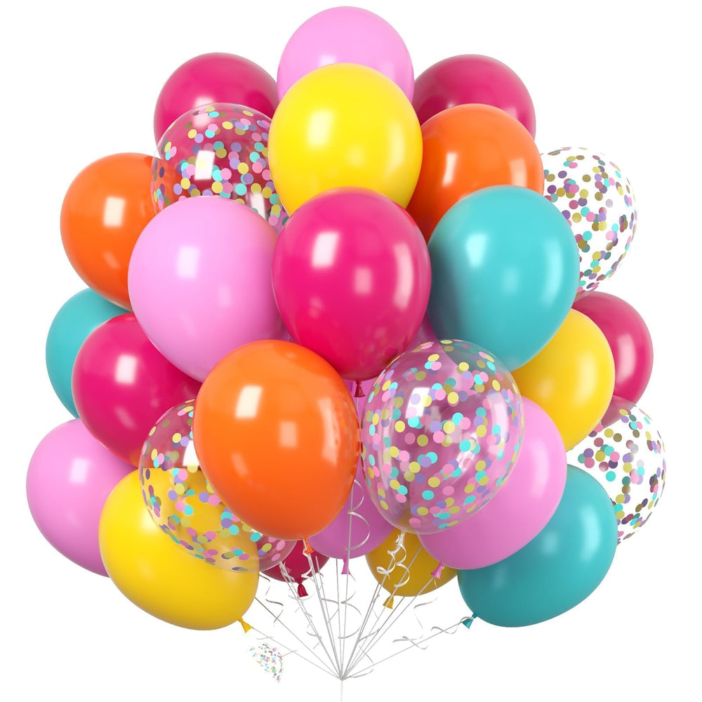 Paready Rainbow Balloons yellow set for bright birthday decor