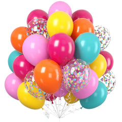 Paready Rainbow Balloons yellow set for bright birthday decor