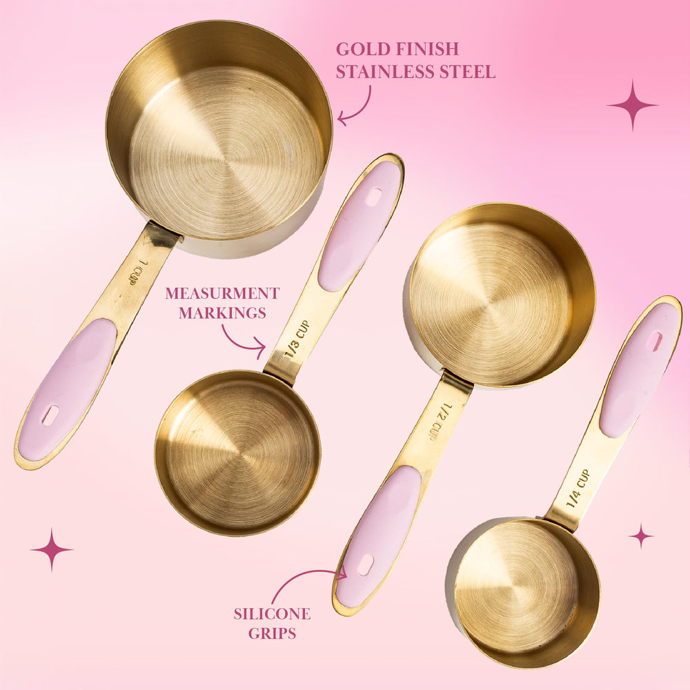 Measuring both liquid and dry ingredients with Paris Hilton set
