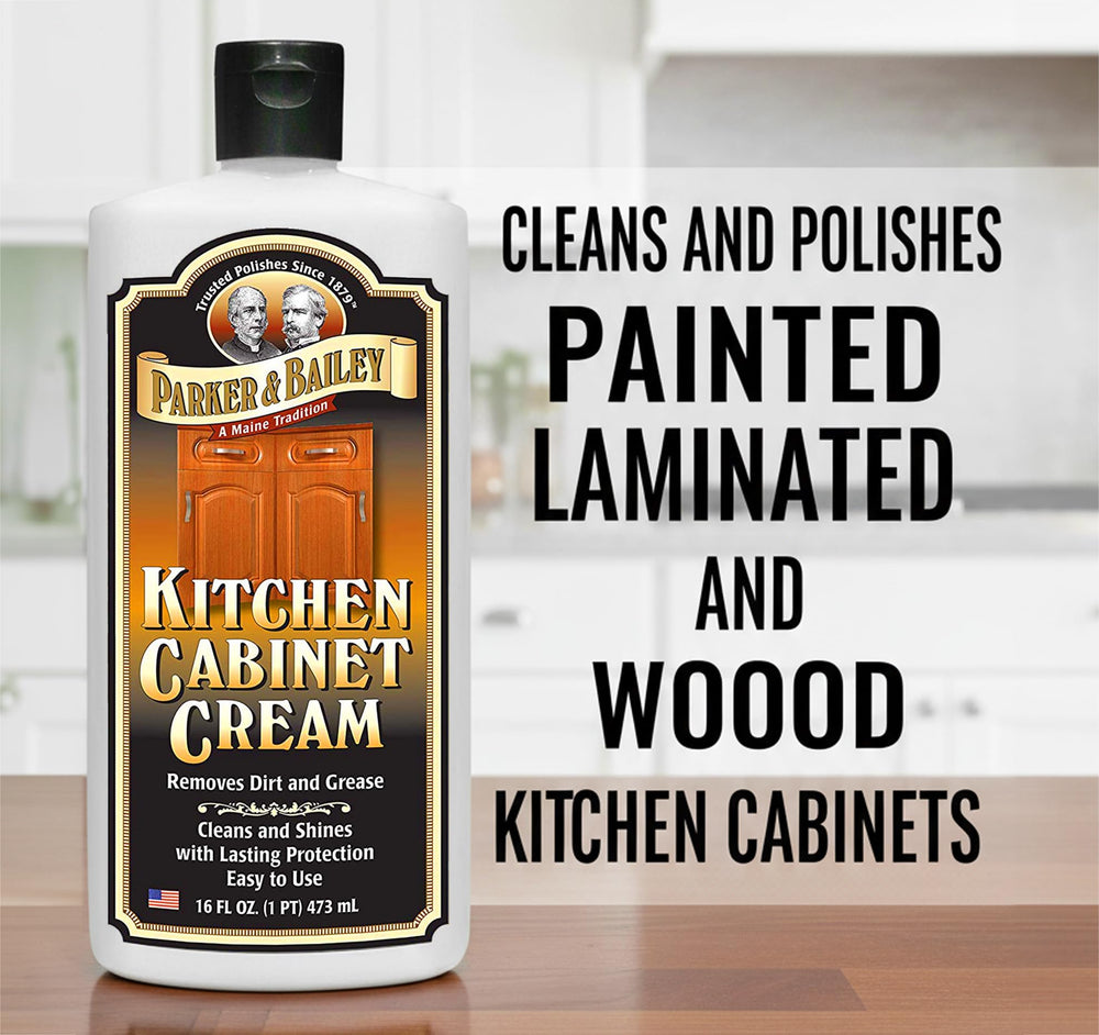 Parker & Bailey Creme being applied on wood to remove grease