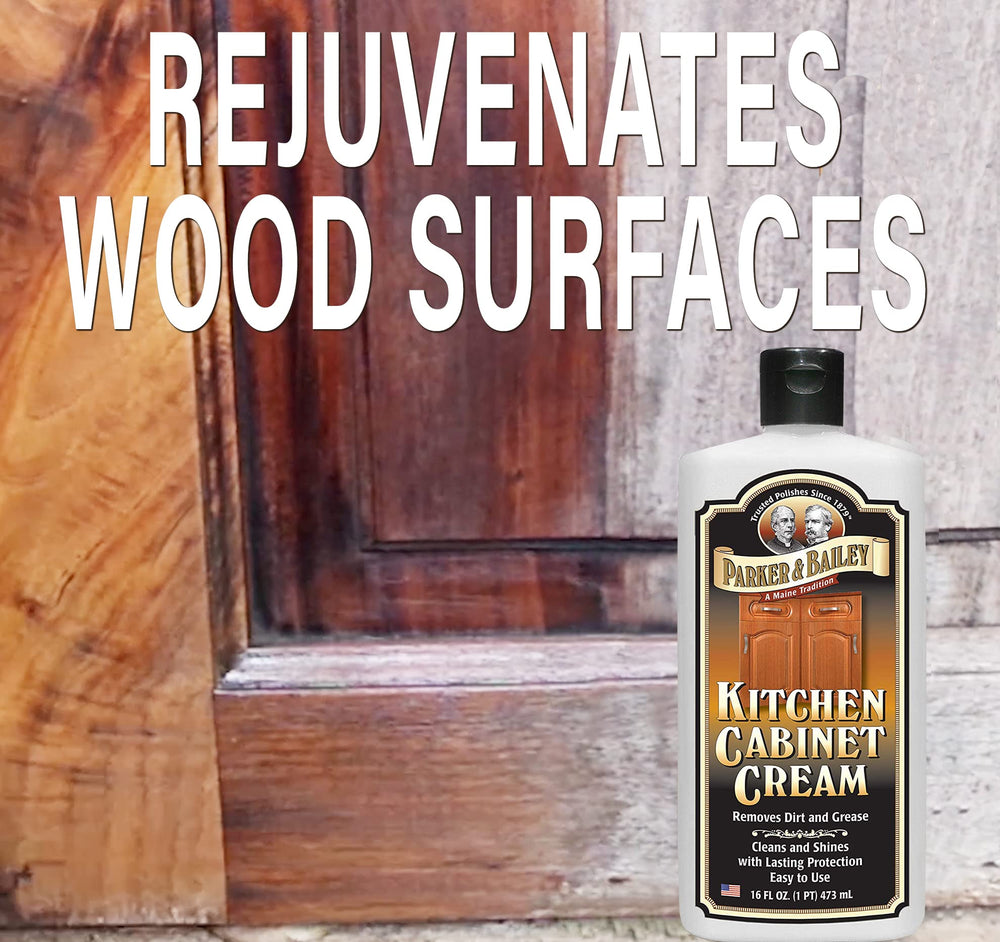 Heavy build-up removal with Parker & Bailey Kitchen Cabinet Creme