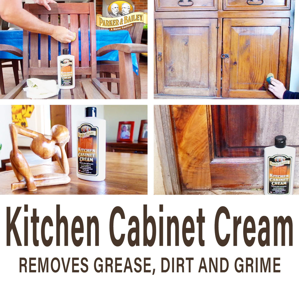 Laminate and painted wood surfaces refreshed by Parker & Bailey Creme