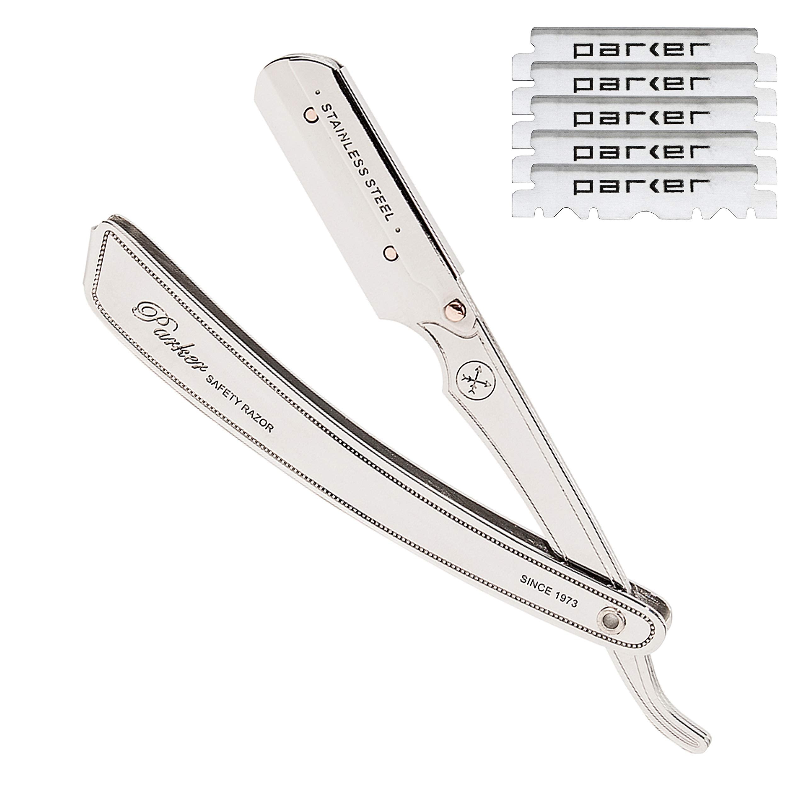 Parker SRX straight razor all-metal construction for durability and control during shaving
