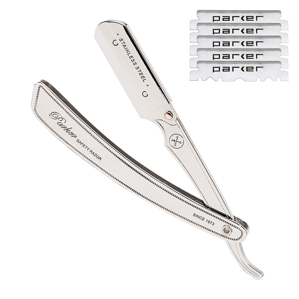 Parker SRX straight razor all-metal construction for durability and control during shaving