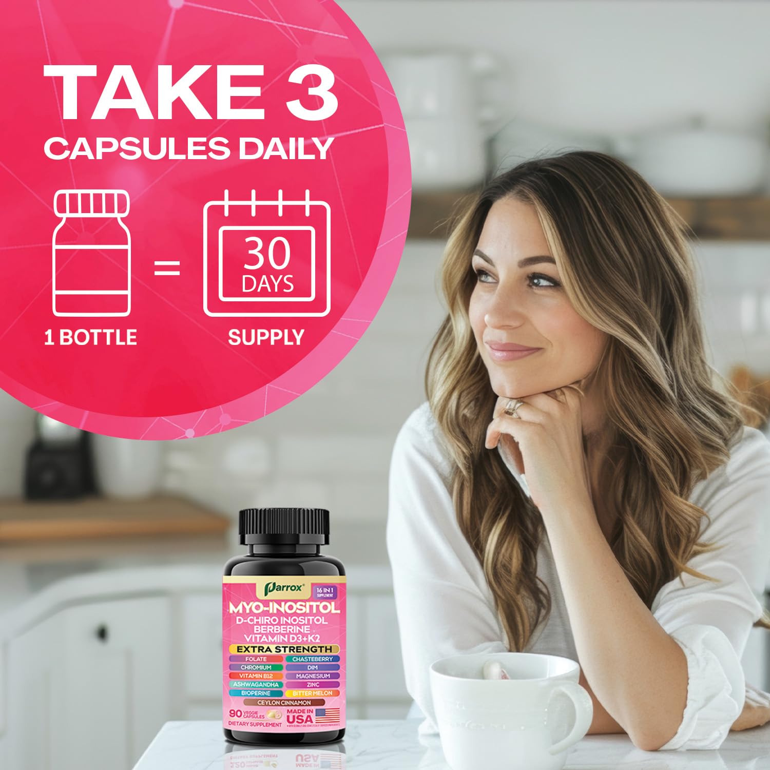 Parrox Chasteberry blend capsules for hormonal balance consideration