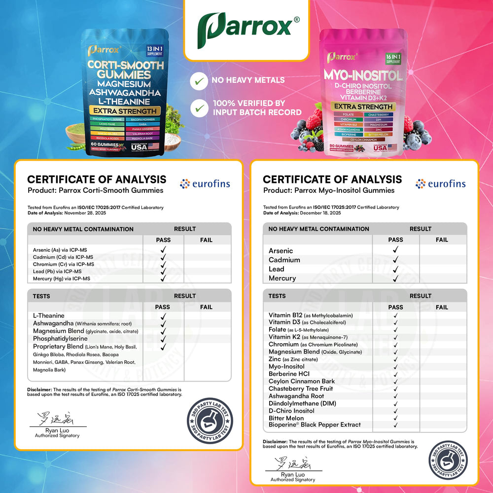 Parrox mixed-berry gummies texture close-up, chewy and colorful.